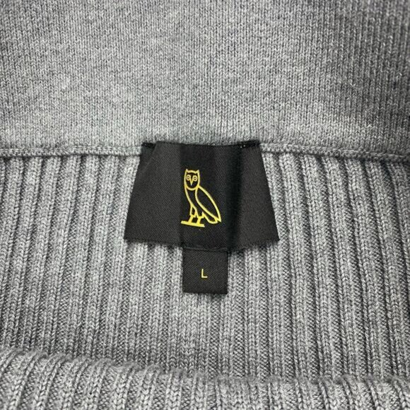 OVO October's Very Own Womens Ribbed Knit Biker Shorts Sz Large Gray - Picture 4 of 6
